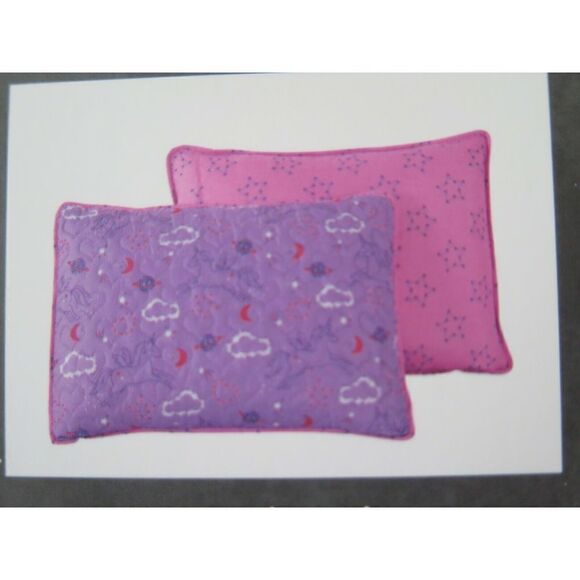 Wonder Studio "Magic Night" Unicorn Purple & Pink 2 pc. Twin Bed Quilt Set $140+ - Picture 5 of 8